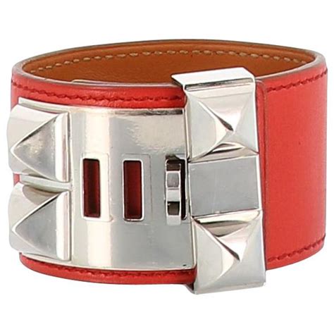 bracelet cuir montre hermes|Hermes bracelet leather women's.